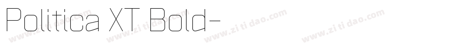 Politica XT Bold字体转换